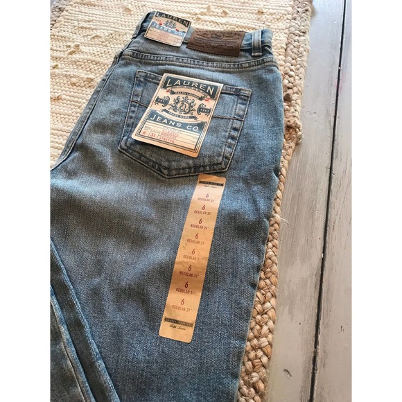 Lauren Jeans Co Ralph Lauren Jeans Womens Sz 6 Classic Boot Cut Light Wash 31” - Picture 3 of 6